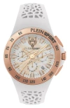 Philipp Plein Sport Camo Dial Three-hand Quartz Silicone Strap Watch, 43mm In Rosegold