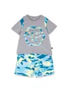 Philipp Plein Camou T-shirt And Shorts Set In Multicolour