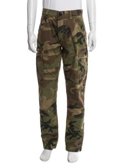 Pre-owned Philipp Plein Camouflage Print Cargo Pants W/ Tags In Green