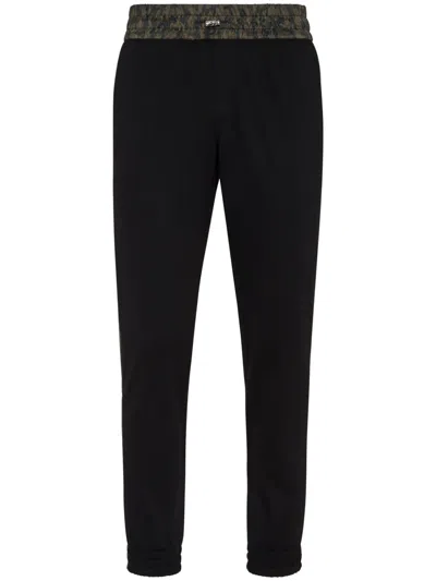 Philipp Plein Camouflage-print Track Pants In Black
