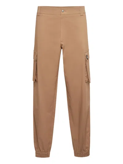 Philipp Plein Cargo Pocket Cuffed Trousers In Neutral