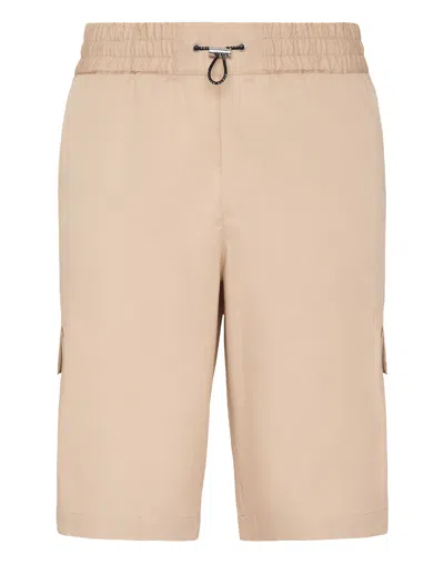 Philipp Plein Toggle-fastened Cargo Shorts In Beige