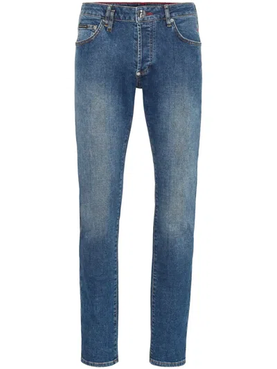 Philipp Plein Cars Racing Jeans In Blue