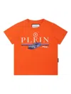 Philipp Plein Cars Racing Jersey T-shirt In 橘色