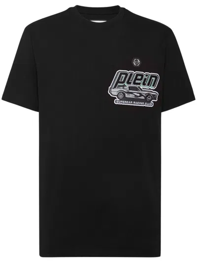 Philipp Plein Cars Racing T-shirt In 黑色