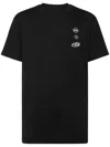 Philipp Plein Cars Racing Jersey T-shirt Round Neck In Black