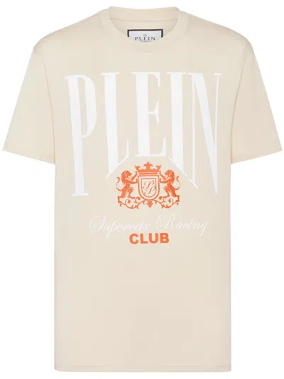 Philipp Plein Cars Racing T-shirt In Neutrals