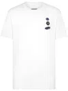 Philipp Plein Round Neck Cars Racing T-shirt In White