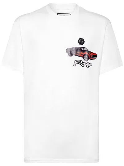 Philipp Plein Cars Racing T-shirt In White