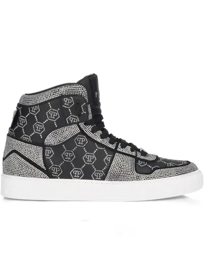Philipp Plein Carson Monogram Sneakers In Multi