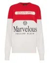 PHILIPP PLEIN CASHMERE PULLOVER ROUND NECK LS MARVELOUS