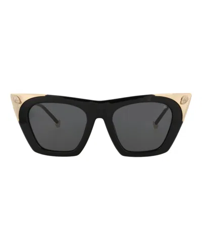 Philipp Plein Cat Eye-frame Acetate Sunglasses In Black