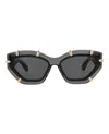 Philipp Plein Cat Eye-frame Acetate Sunglasses In Black