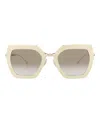 Philipp Plein 53mm Oversize Sunglasses In Yellow