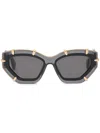 Philipp Plein Cat-eye Sunglasses In Grey