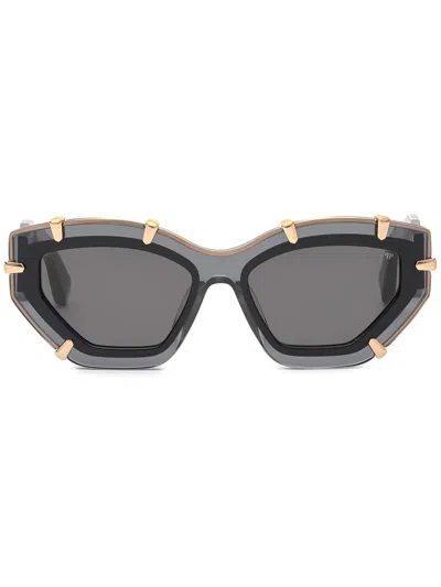 Philipp Plein Cat-eye Sunglasses In Grey