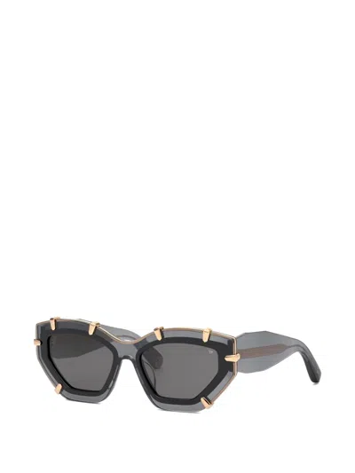Philipp Plein Cat-eye Sunglasses In Blue
