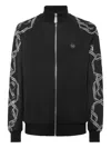 Philipp Plein Chain-embellished Track Jacket In Black