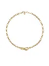 Philipp Plein Chain-link Edge Necklace In Gold