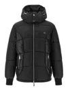 Philipp Plein Logo Patch Down Jacket In Black