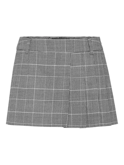 Philipp Plein Hosenrock Mit Karomuster In Gray