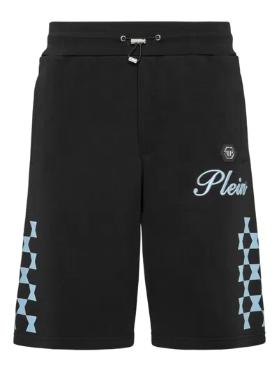 Philipp Plein Checkmate Shorts In Schwarz