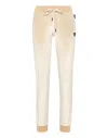 Philipp Plein Chenille Jogging Trousers Strass Skull In Neutral