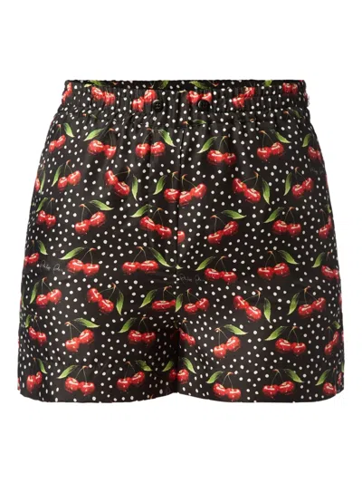 Philipp Plein Cherries Shorts In Black