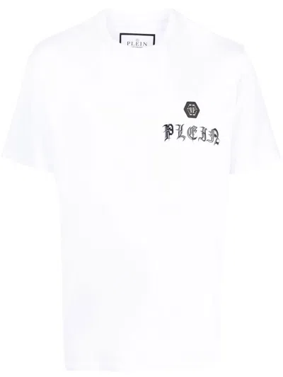 Philipp Plein T-shirt Mit Logo-print In White