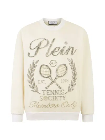 Philipp Plein Chest Logo Sweatshirt In Neutral