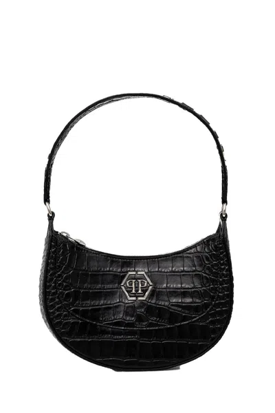 Philipp Plein Chic Leather Handbag In Black