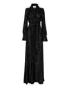 Philipp Plein Chiffon Gipsy Devoré-effect Dress In Black