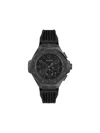 Philipp Plein Plein Chrono Royal Silicone Watch In Black