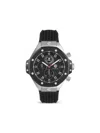 Philipp Plein Plein Chrono Royal Silicone Watch In Black