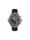 Philipp Plein Plein Chrono Royal Silicone Watch In Black