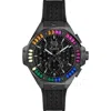 Philipp Plein Chrono Royal Crystal Silicone Strap Watch, 42mm