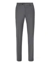 Philipp Plein Classic Wool Trousers In Grey