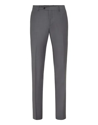 Philipp Plein Classic Wool Trousers In Grey