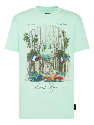 Philipp Plein Club The Course Stones T-shirt In Green