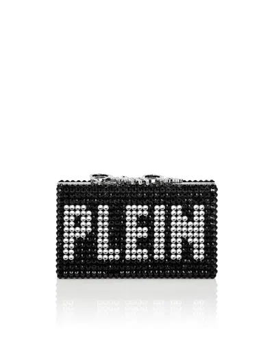 Philipp Plein Clutch Crystal  Tm Crystals In Black