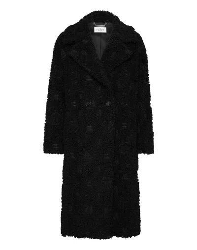 Philipp Plein Coat Embroidery Monogram In Black