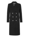 Philipp Plein Long Safety-pin Coat In Black