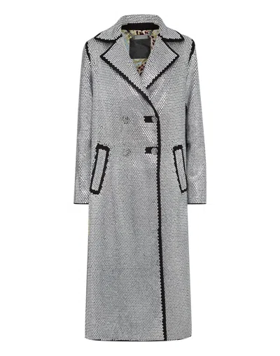 Philipp Plein Coat Long With Crystals