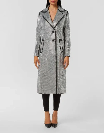 Philipp Plein Coat Long Women In Gray