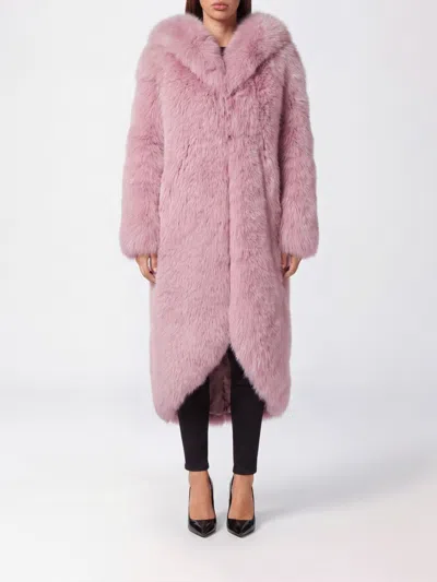 Philipp Plein Coat Woman Color Fuchsia In Purple