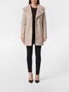Philipp Plein Shearling Oversize Coat Strass Monogram In Multi