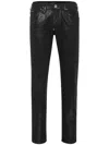 Philipp Plein Denim Super Basic Straight Trousers In Black
