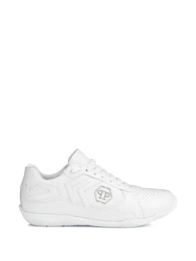 Philipp Plein Cocco Logo Low-top Sneakers In White