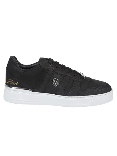 Philipp Plein Cocco Low Top Sneakers In Black