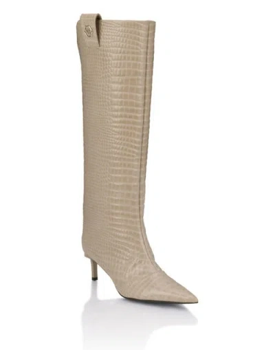 Philipp Plein Cocco Print High Boots 6 Women In Multi